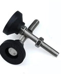 Adjustable Lathe Leg Set With 50mm Diameter Threaded Leveling Feet And Swivel Base Articulating Legs For Solid Support Fits M8 M10 M12 4 Pieces