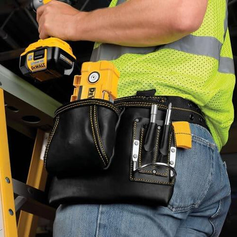 Impact Driver Bit Set With Magnetic Tough Case, 15-Piece Carbide Tipped Bits, Pro Grade And Heavy Duty Kit on tool belt