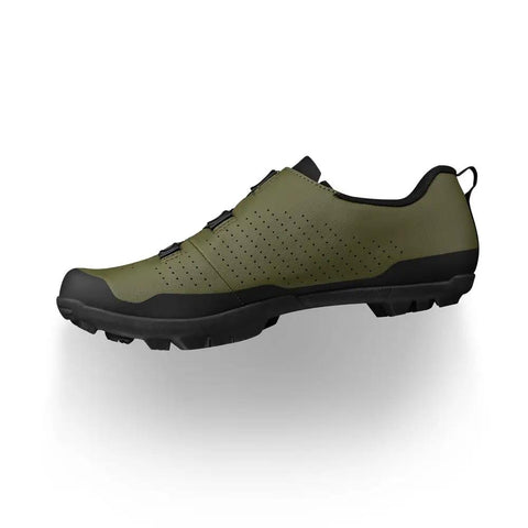 Side view of Terra Atlas All Terrain Gravel And MTB Boa Shoes For Off Road Pedaling Built For Downcountry Laps All Mountain Adventures And Backcountry Slashing, Army Green, Size 12.5.