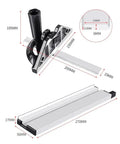 Adjustable Angle Plate Ruler For Table Saw Push Block Fence System, Versatile Miter Gauge Fence Tool, aluminum, size dimensions