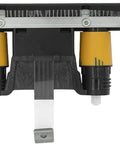 Bulletproof Toggle Bar And Lift Strap Set For ZT410 And ZT411 Thermal Label Printers features black plastic build with yellow details.