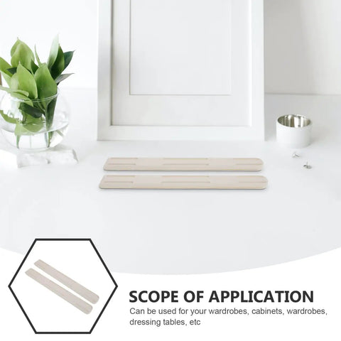 Dead Easy Self Adhesive Drawer Slide Guiding Rails For Quick Cabinet Closet Wardrobe Project Super Smooth Glide placed on a white surface.
