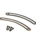 Soft Close Retro Recurved Lid Support Hinge Kit For Wooden Box 100 Pcs Iron Stay Hinges 6.7x1cm Bronze Finish