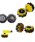 Two-pack high hardness plastic mecanum wheels for DIY robots