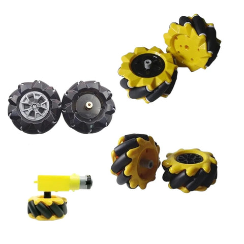 Two-pack high hardness plastic mecanum wheels for DIY robots
