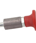 Spring Loaded Pull Pin For Gym Machines And Fitness Equipment Heavy Duty Steel Plunger Pin with 1 inch diameter and red handle