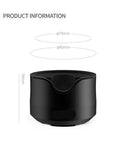 Adjustable Espresso Tamping Station for Home Cafe Setups Fits 51mm 53mm and 58mm Portafilters Black Aluminum Base