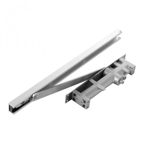 Heavy Duty Door Closer With Hydraulic Buffer Adjustable Speed For 60 Kg To 80 Kg Doors Mute Soft Closing Aluminum Alloy Hardware