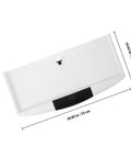 Under Desk Keyboard Tray With Smooth Sliding Drawer And Ergonomic Mount Rock Solid Polypropylene Design keeps comfy typing posture; dimensions 20.83 in x 10.02 in.
