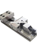Rugged Precision Milling Vise for CNC Machines, high-accuracy steel bench tool vise showing firm jaws and smooth actuation.