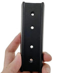 Close-up view of 120mm 4.7in Rail Bar Kit for Vixen Style Plate to Couple Telescope Tubes to Mount, showing black anodized aluminum finish.