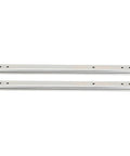 2 Pack 200mm Drawer Slide With 27mm Width 3 Section Full Extension And Double Layer Ball Bearings on white background