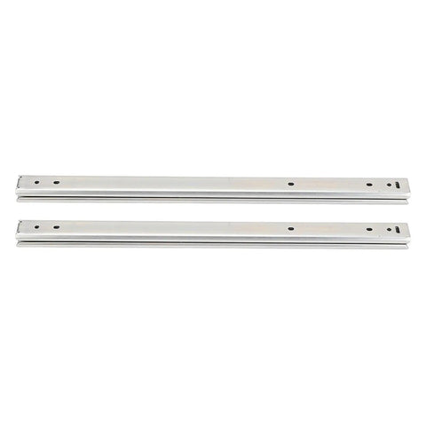 2 Pack 200mm Drawer Slide With 27mm Width 3 Section Full Extension And Double Layer Ball Bearings on white background