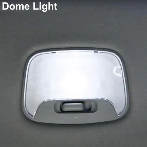 Interior LED Bulbs Kit For 2007 2017 Mitsubishi Lancer Evo 6 Piece Set dome light with 6000K bright white LED illumination.