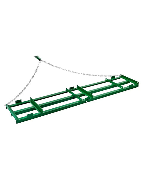 Heavy Duty Tow Behind Drag Harrow For ATV UTV Tractor And Lawn Care, 8 Ft Wide With Adjustable Bars And 72 Inch Chain, rust-resistant iron