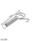 Heavy Duty Stainless Steel Sliding Bolt Lock And Spiral Spring Hardware Set For Rabbit Cage Door Latch, 70mm spring.
