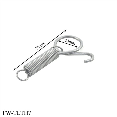 Heavy Duty Stainless Steel Sliding Bolt Lock And Spiral Spring Hardware Set For Rabbit Cage Door Latch, 70mm spring.