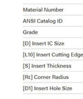 Illustration and specs of CNMG4305FN TiAlN Coated Carbide Turning Inserts 9 Pack KCU10 Grade for CNC Metalworking with dimensions
