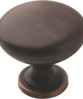 Oil Rubbed Bronze Edona One And A Quarter Inch Cabinet Knob Set, 10 Pack, Classic Drawer Hardware For Cabinets And Furniture