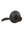 Accent Door Lever For Hall And Closet Passage Lock In Aged Bronze With No Fuss Easy Install Non Locking Door Handle With Self Aligning Screws