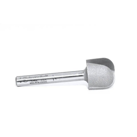 Bowl And Tray Plunge Router Bit Carbide Tipped For Woodworking And CNC Routing One Quarter Radius Three Quarter Diameter Shank