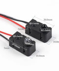 Infrared Break Beam Sensor Module 5 Pack, DC 3-5V, NPN Normally Open Output, 2ms Fast Response, showing dimensions.