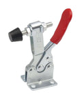 Close-up of a toggle clamp from the 8-Piece Heavy Duty Toggle Clamp Kit with Horizontal Quick Release Locking Tool for woodworking