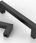 10 Pack Matte Black 5 Inch Cabinet Handles 128mm Stainless Steel Cupboard Drawer Pulls For Kitchen Cabinets Dresser Furniture