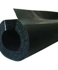 Close-up of Top Shelf One Inch Wall Thick Elastomeric Pipe Insulation covering a three quarter inch tube.