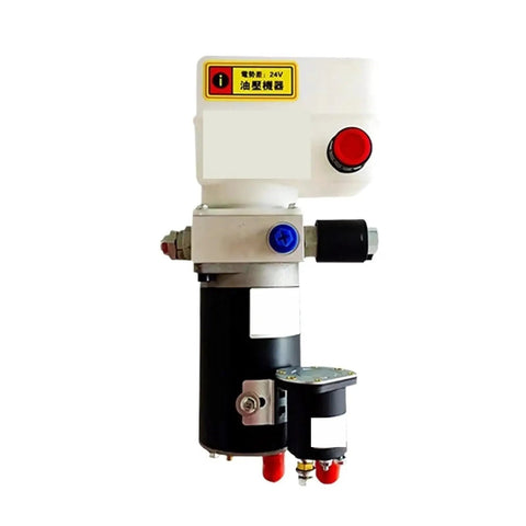 24V Hydraulic Power Unit Set For Electric Pallet Truck Stacker, compact steel pump system for material handling repairs.