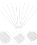 TEHAUX 10-pack white alumina kiln hanging rods, 3.94 in long for bead/pendant firing