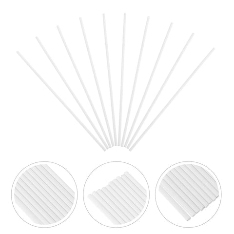 TEHAUX 10-pack white alumina kiln hanging rods, 3.94 in long for bead/pendant firing