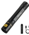 10W 365nm UV Flashlight Portable USB Rechargeable Black Light For Pet Urine Detection Resin Curing Includes Battery And USB Charger