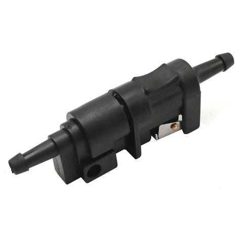Two Pack 1/4 Inch 6mm Barb Fuel Line Quick Connectors, Female To Male Quick Couplers, black component view, durable fitting