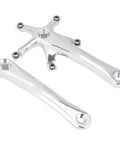 170mm Alloy Bike Crank Arm Pair Set For Mountain And Road Bikes Riding Ready Left And Right Crankset Square Taper Silver