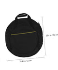 Road Warrior Padded Cymbal Carrying Bag Featuring High Density Foam Padding For Beatproof Drum And Percussion Gear Storage Tough Oxford Case with side pocket, 20.4 inches.