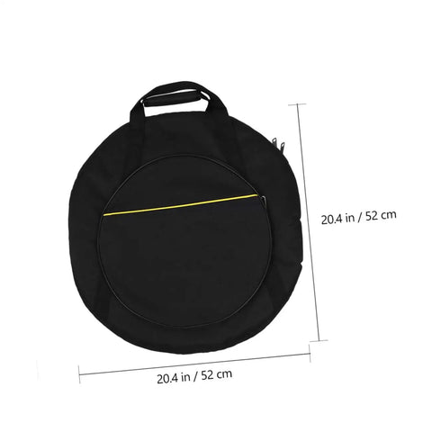 Road Warrior Padded Cymbal Carrying Bag Featuring High Density Foam Padding For Beatproof Drum And Percussion Gear Storage Tough Oxford Case with side pocket, 20.4 inches.