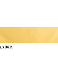 Brite Brass On Aluminum Door Kick Plate 8 Inch By 34 Inch Non Ferrous Metal Shield with fasteners shown on white background