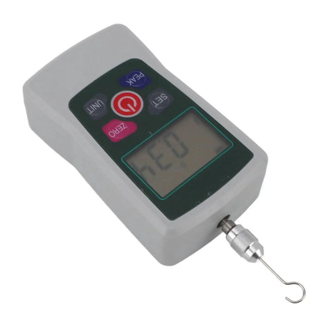 Digital Force Mini Push Pull Sensor Tester Meter 2N-20N Portable Accurate Measurements For Reliable Material Testing And Quality Control On The Go Everyday. handheld digital force tester with hook probe and LCD display, aluminum alloy body