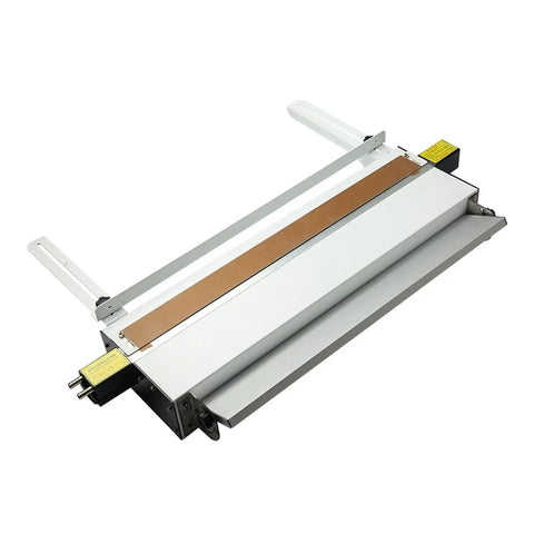60cm Acrylic Bending Machine with Hella Precise Temp Control and Water Cooling System for Hot Shaping Plastic Sheets over 6mm Thick showing top view and adjustable feet.