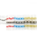 50pcs Mix Seal Solder Sleeve Kit With Heat Shrink Electrical Wire Connectors Insulated Butt Terminals Soldering Sleeves, mixed sizes