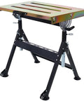 Tough As Nails Welding Table 30 By 20 Inches Industrial Steel Workbench with adjustable height and sturdy legs.