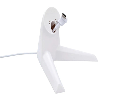 Fresh Desk Vibe Stand Mount For Unifi Instant Cameras G3 G4 G6 clean white stand with concealed USB routing for desk use.