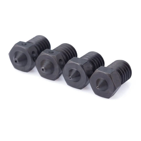 Kickass Hardened Steel V6 Nozzle Built Rugged For Pei And Carbon Fiber Filament Printing With Top Shelf Heat Resistance That Gets Your 3D Printing Rig Rolling Smoothly