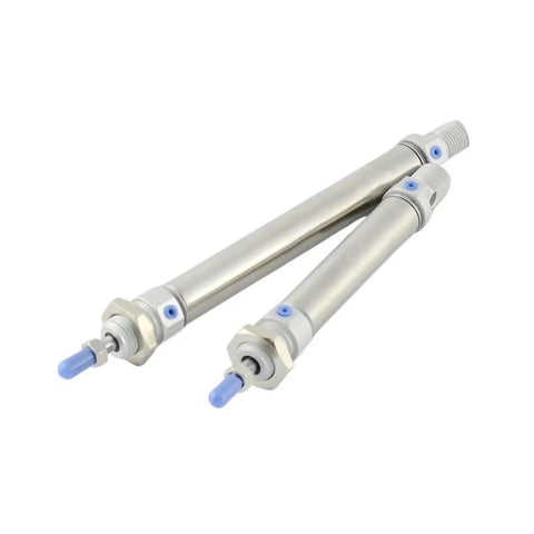 Top Notch 1 Piece Round Pneumatic Cylinder From The Popular DSNU Series With Various Stroke Options, metal construction, suitable for heavy-duty projects.
