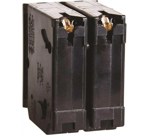 70 Amp Plug On Circuit Breaker Bulk Pack for Home Electrical Panels, One Pole and Two Pole Standard Breakers, front view