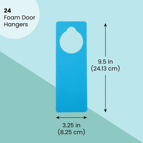 DIY Foam Door Hangers Kit Pack Of 24 EVA Foam Door Decor Hang Tags 3.25 By 9.5 Inches In 8 Colors for Kids Projects