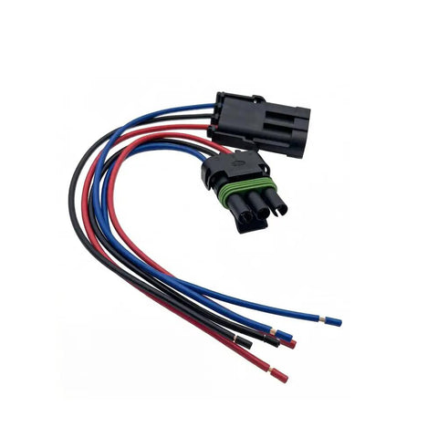 Heavy Duty 3 Way Male To Female Weather Pack Connector Kit With 12010717 And 12015793 Terminals For Auto Wiring Repairs Featuring Durable Copper Pins And 16 Awg Wires, 20cm leads