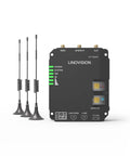 Rugged Industrial 4G LTE Cat4 Router With WiFi For Remote Sites, Dual SIM DTU Gateway, RS485 Support with antennas