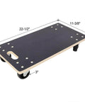 Heavy Duty Furniture Dolly 2 Pack With 1320 Lbs Capacity, Smooth Swivel Casters, sturdy plywood platform with dimensions.